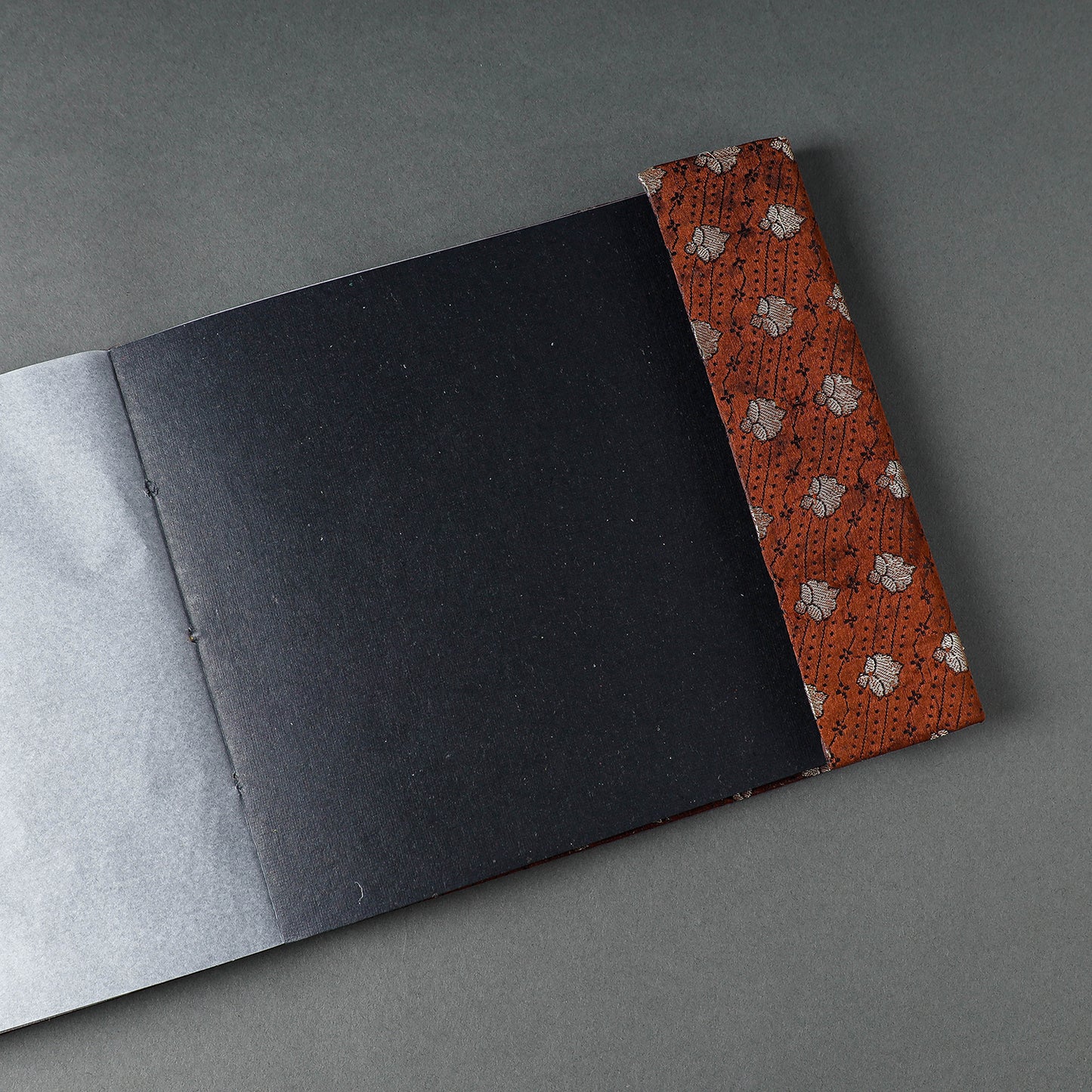 Brocade Fabric Cover Handmade Paper Photo Album (9 x 10 in)