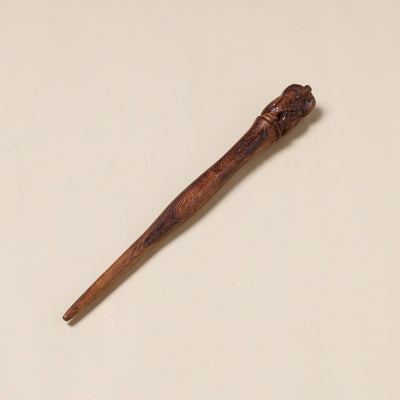 Owl - Hand Carved Sheesham Wood Juda Stick