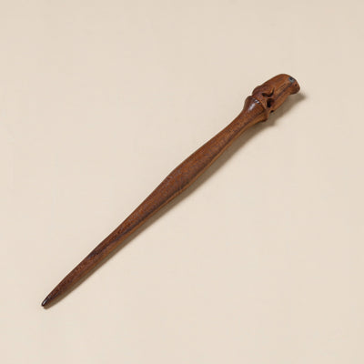 Frog - Hand Carved Sheesham Wood Juda Stick