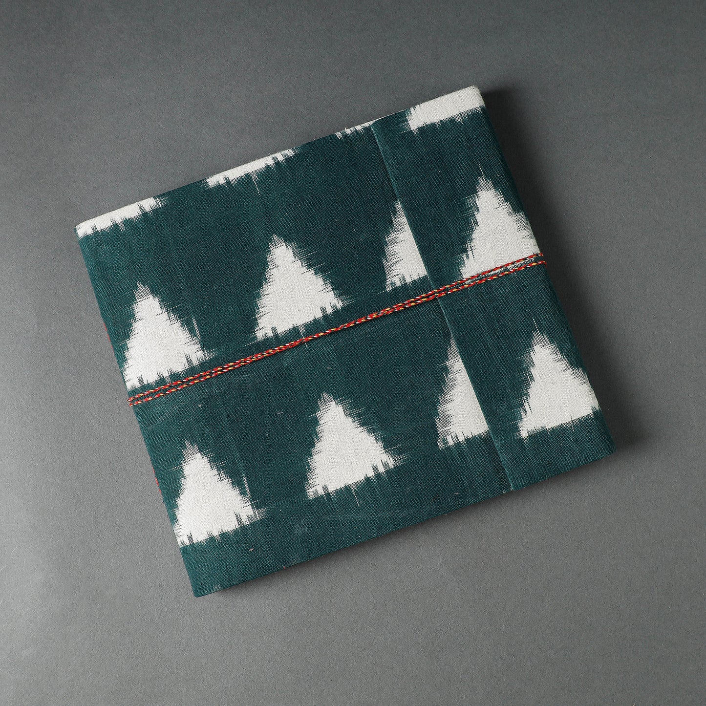 Sambalpuri Ikat Fabric Cover Handmade Paper Photo Album (9 x 10 in)