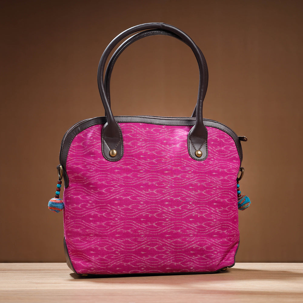 Handcrafted Woven Ikat Cotton Shoulder Bag