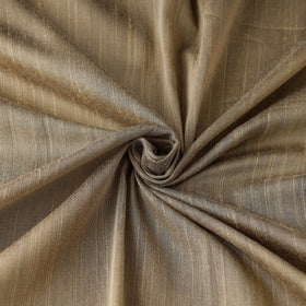 Beige - Plain Slub Silk Fabric