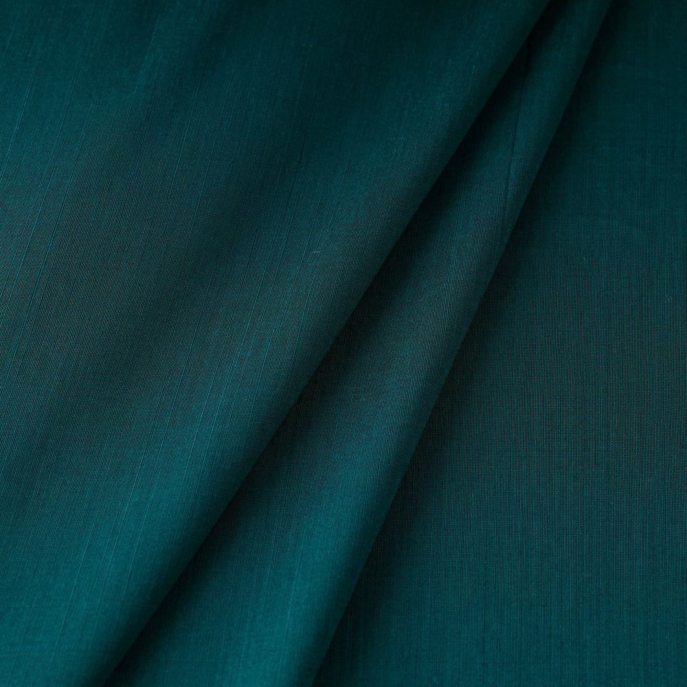 Green - Plain Slub Silk Fabric 05