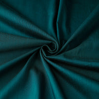 Green - Plain Slub Silk Fabric 05