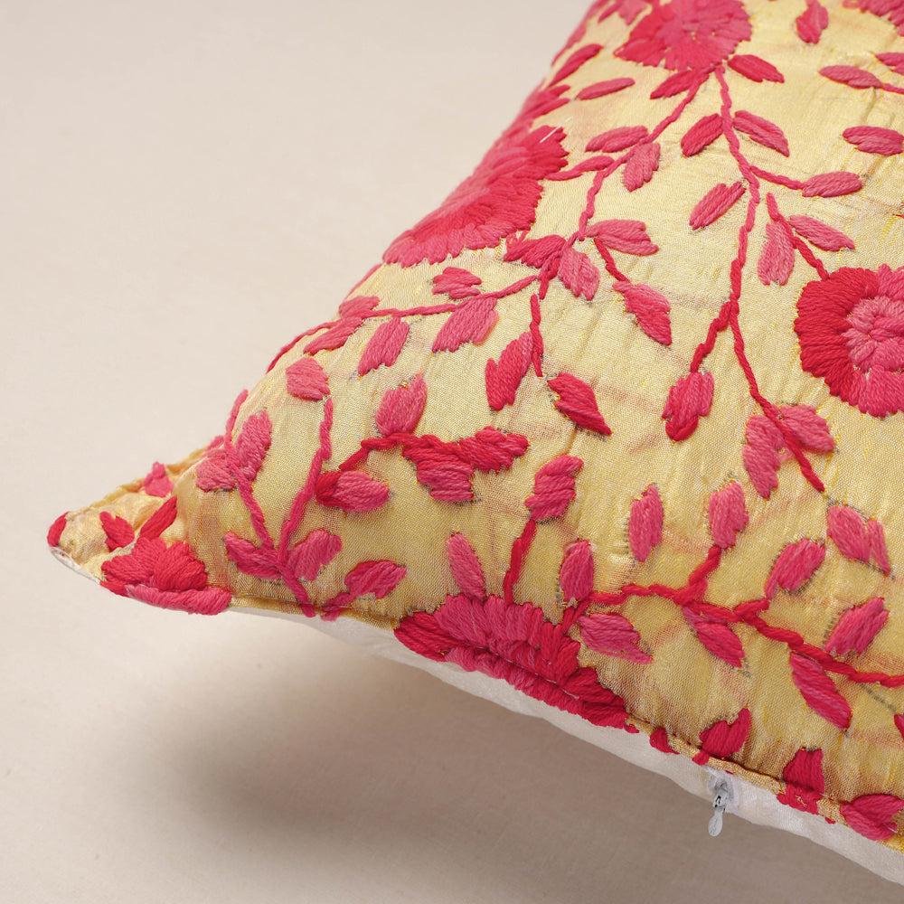 Phulkari Embroidery Cushion Cover