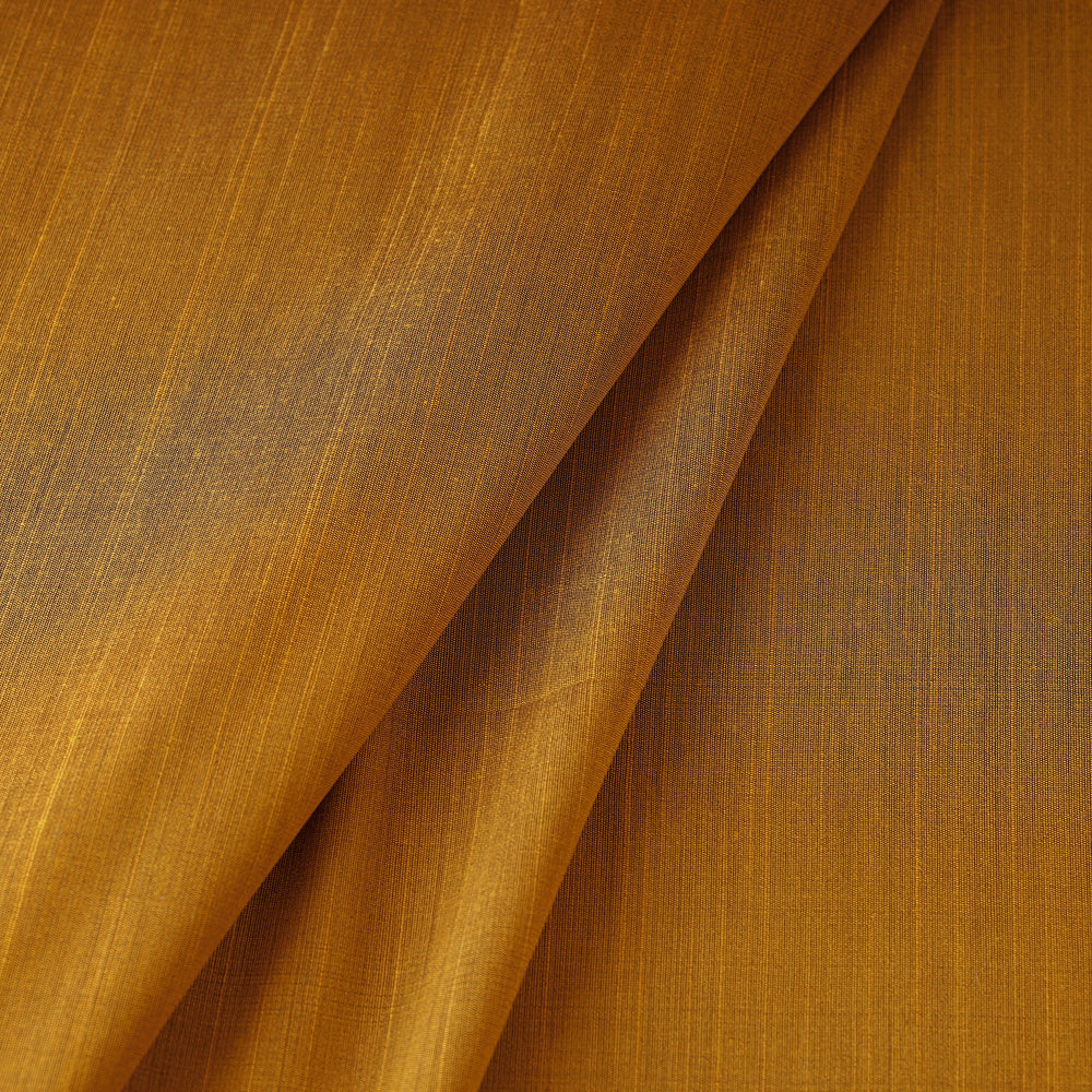 Orange - Plain Slub Silk Fabric 11