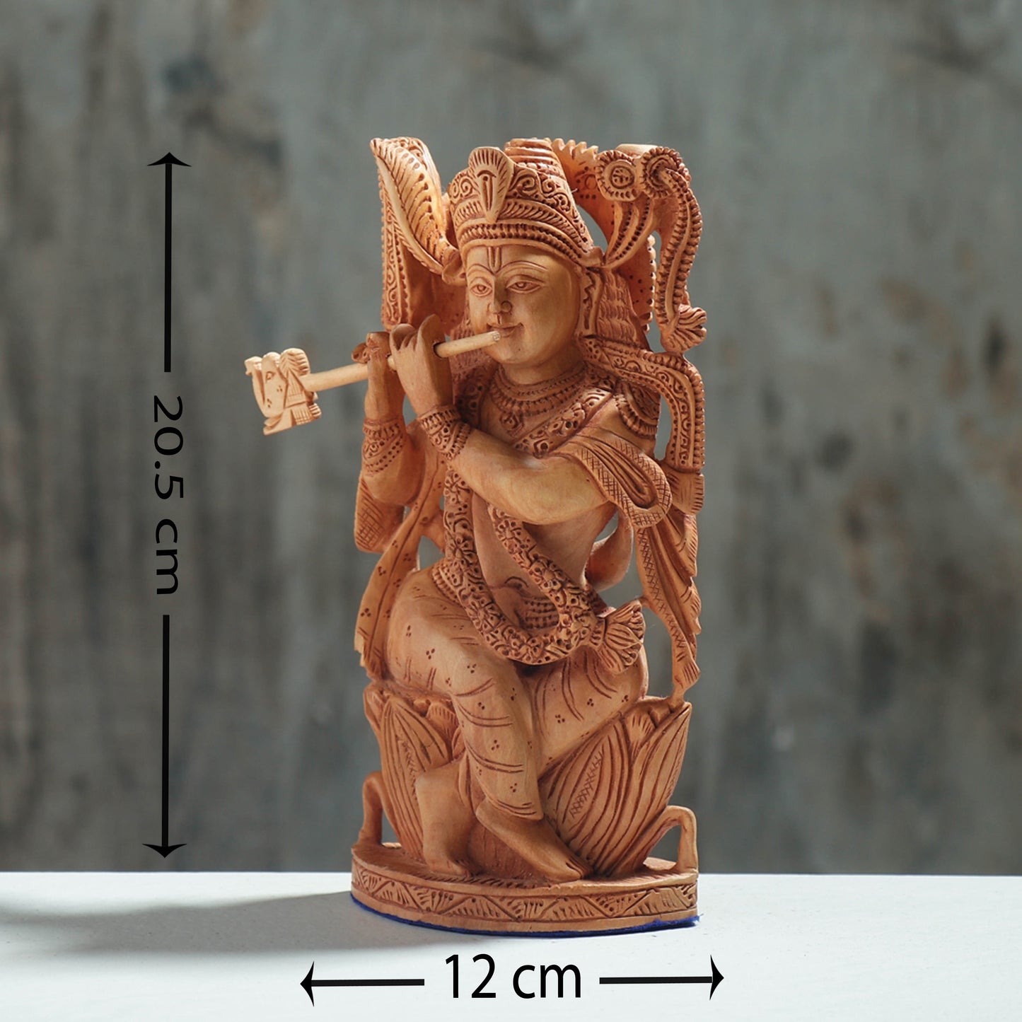 Krishna Wood Sculpture