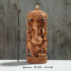  Handcarved Kadam Wood Sculpture 
