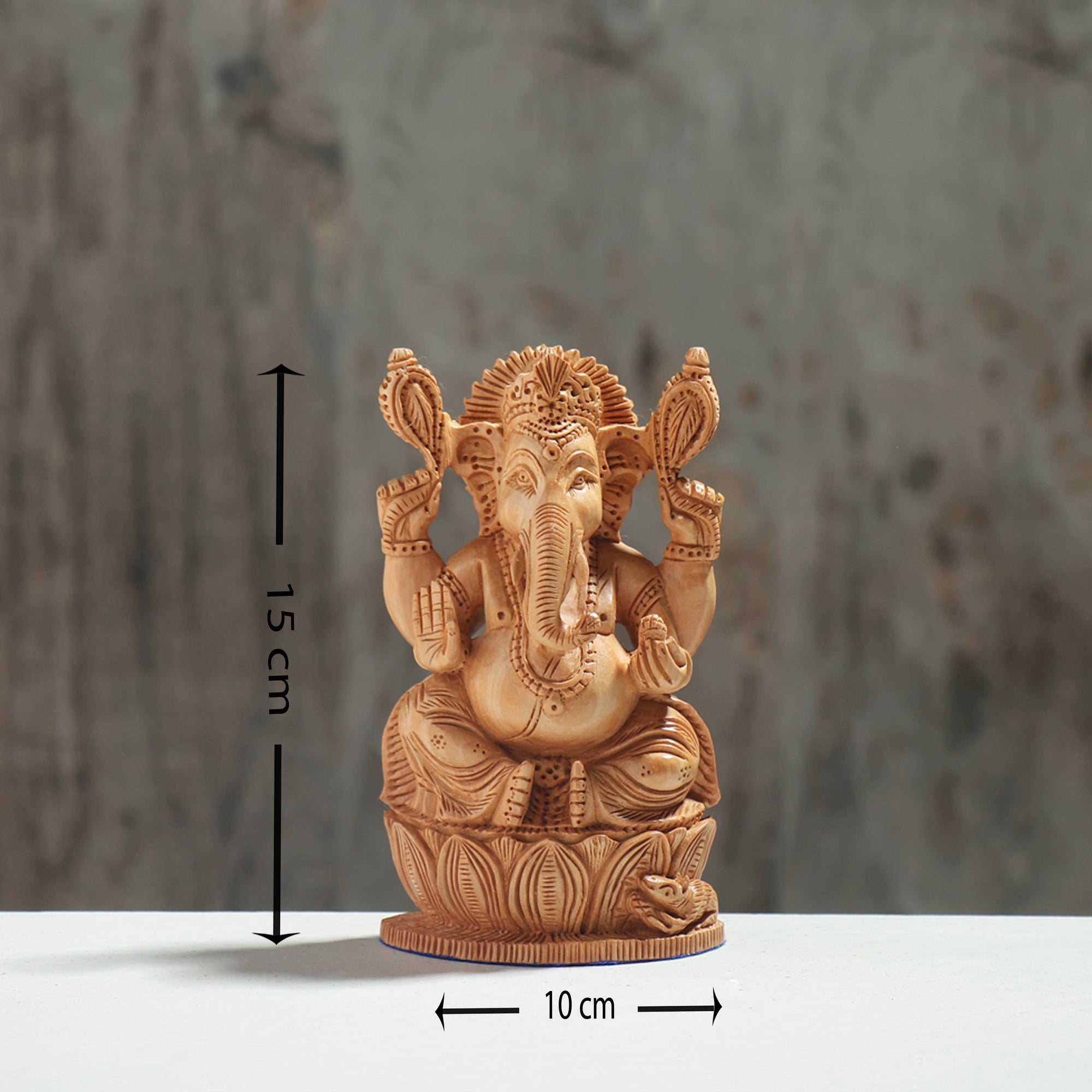  Handcarved Kadam Wood Sculpture 