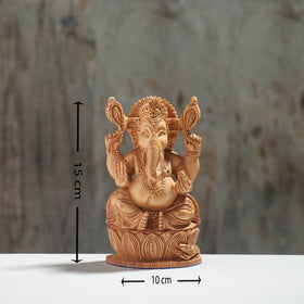  Handcarved Kadam Wood Sculpture 