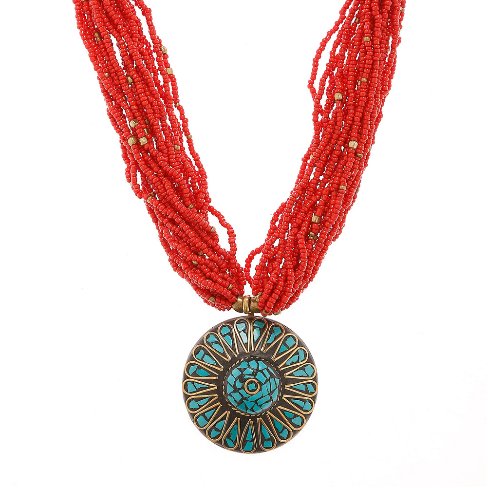 tibetan beadwork necklace