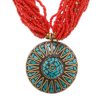 tibetan beadwork necklace