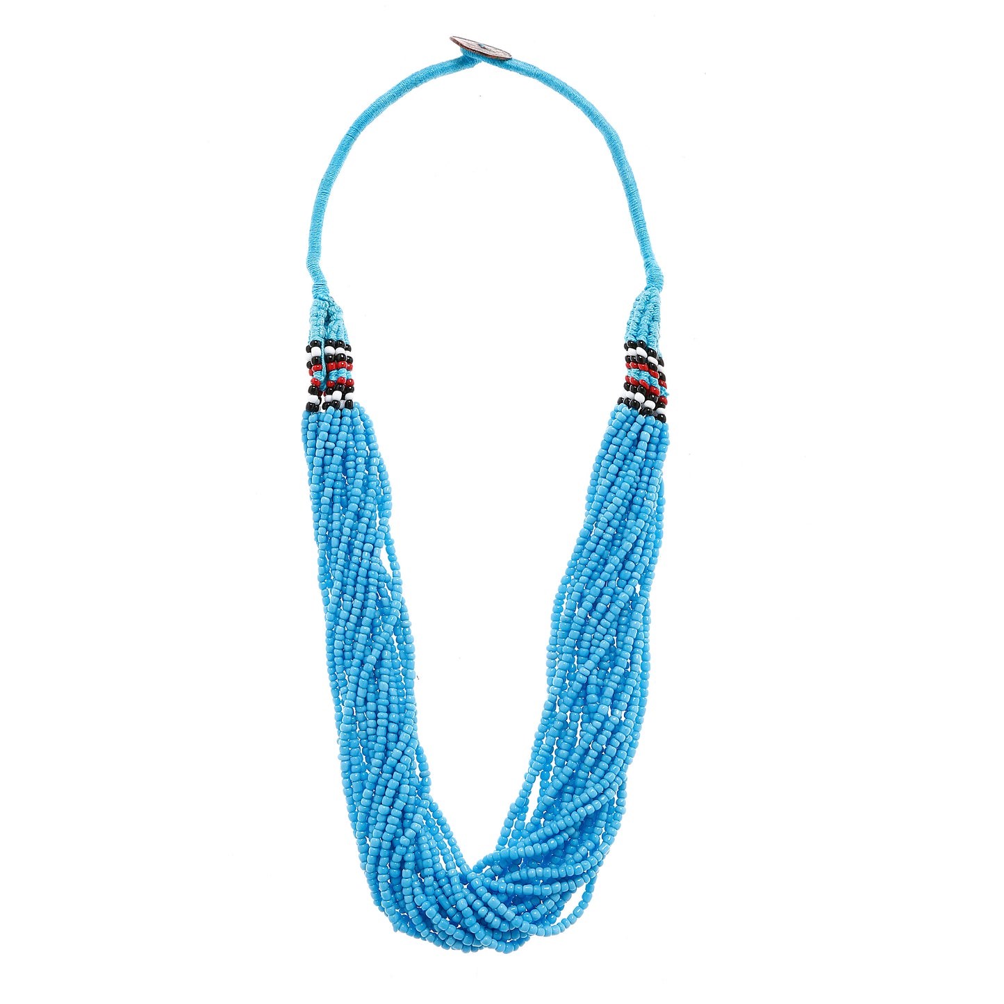 Handcrafted Blue Beads Necklace by Bamboo Tree Jewels