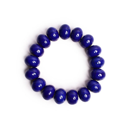 Blue Beaded Stretchable Bracelet by Bamboo Tree Jewels