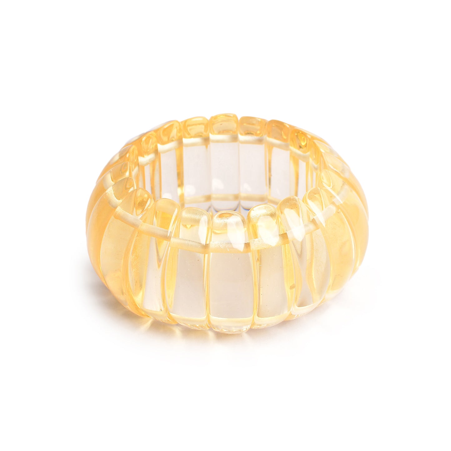 Transparent Beaded Stretchable Bracelet by Bamboo Tree Jewels