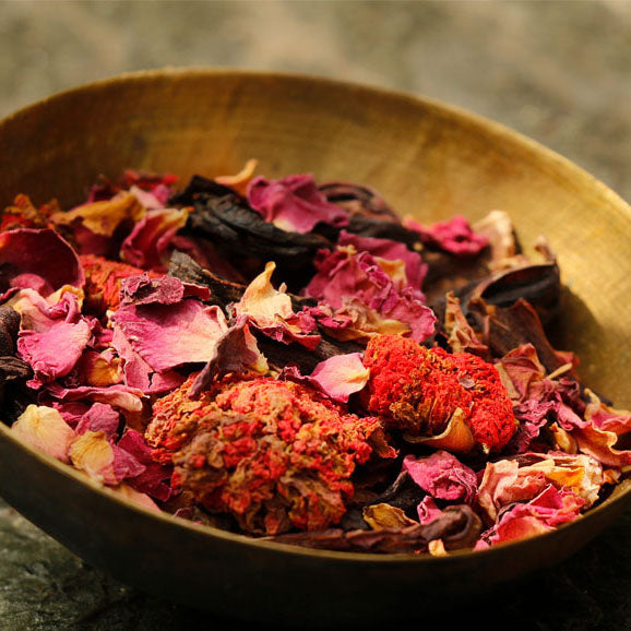 The Three Flower Tea - Rose, Hibiscus & Pomegranate Tisane