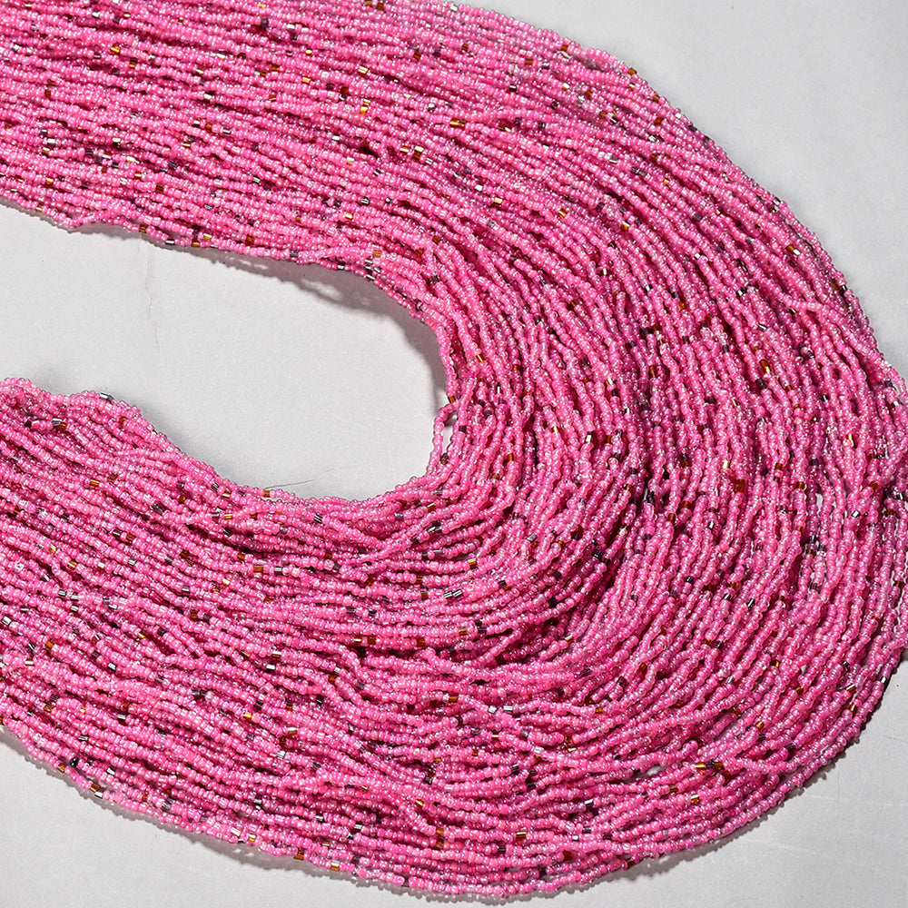 Handcrafted Pink Beads Necklace by Bamboo Tree Jewels