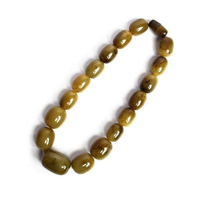 Resin Green Beaded Handcrafted Necklace by Bamboo Tree Jewels
