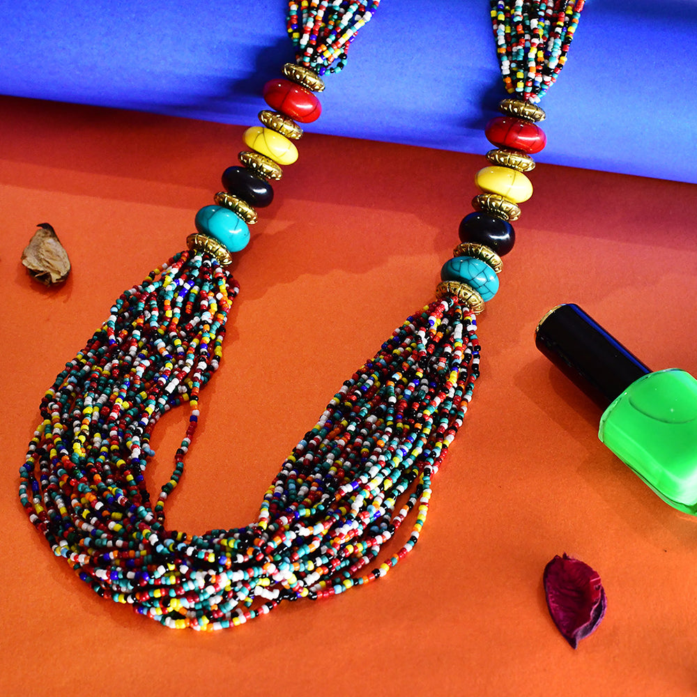 tibetan beadwork necklace