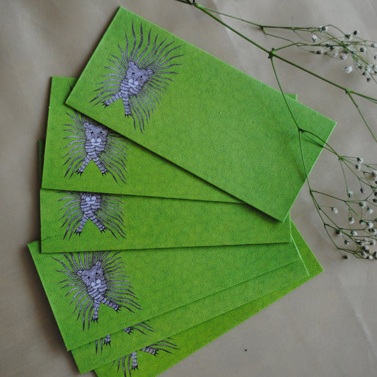 Waghoba - Gond Folk Art Envelopes Green (Set of 6)