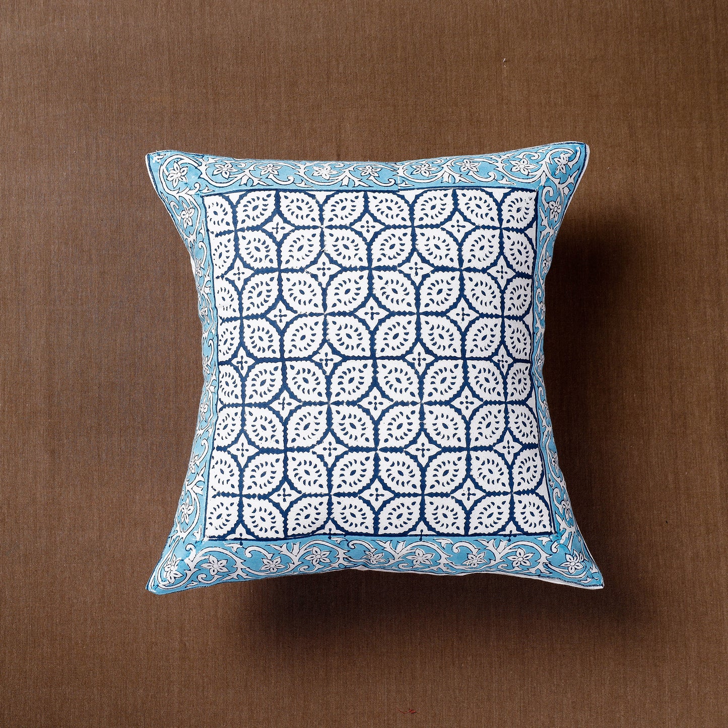 Block Printed Cushion Cover 