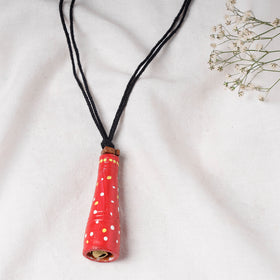 handpainted terracotta necklace