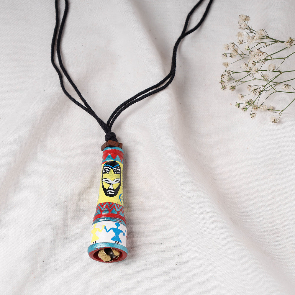 handpainted terracotta necklace