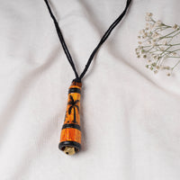 handpainted terracotta necklace