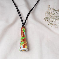 handpainted terracotta necklace