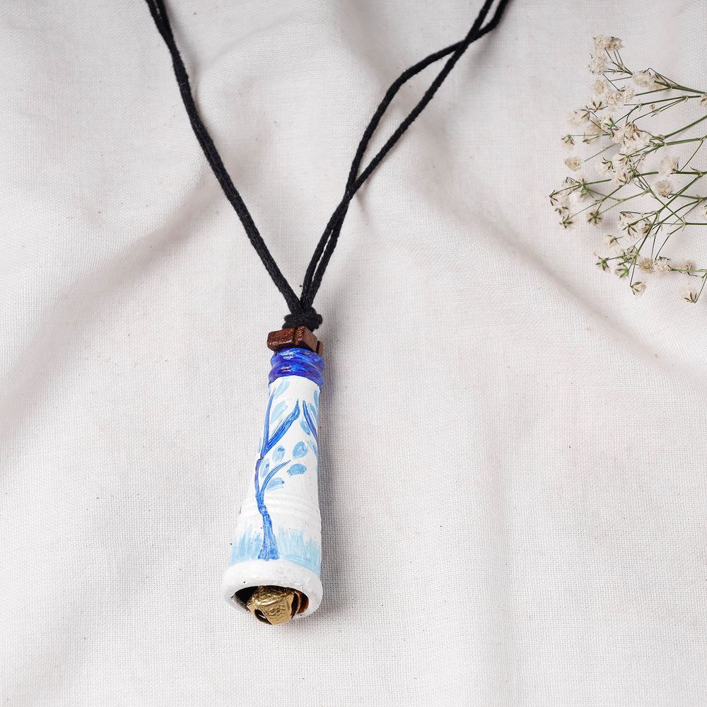 handpainted terracotta necklace