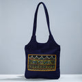  Traditional Rogan Art Painted Mashru Silk Shoulder Bag 