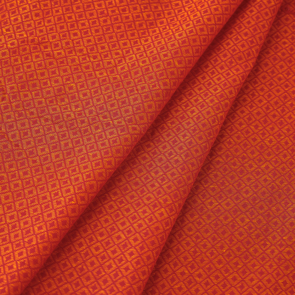 Red - Jacquard Prewashed Cotton Fabric