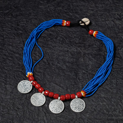 Bead & Coin Work Handmade Baiga Tribal Necklace