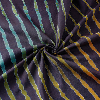 Purple - Leheriya Tie-Dye Chanderi Silk Fabric