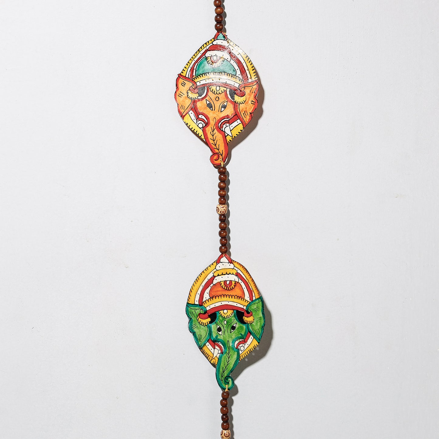 Togalu Gombeyaata Leather Puppet Wall Hanging with Beads