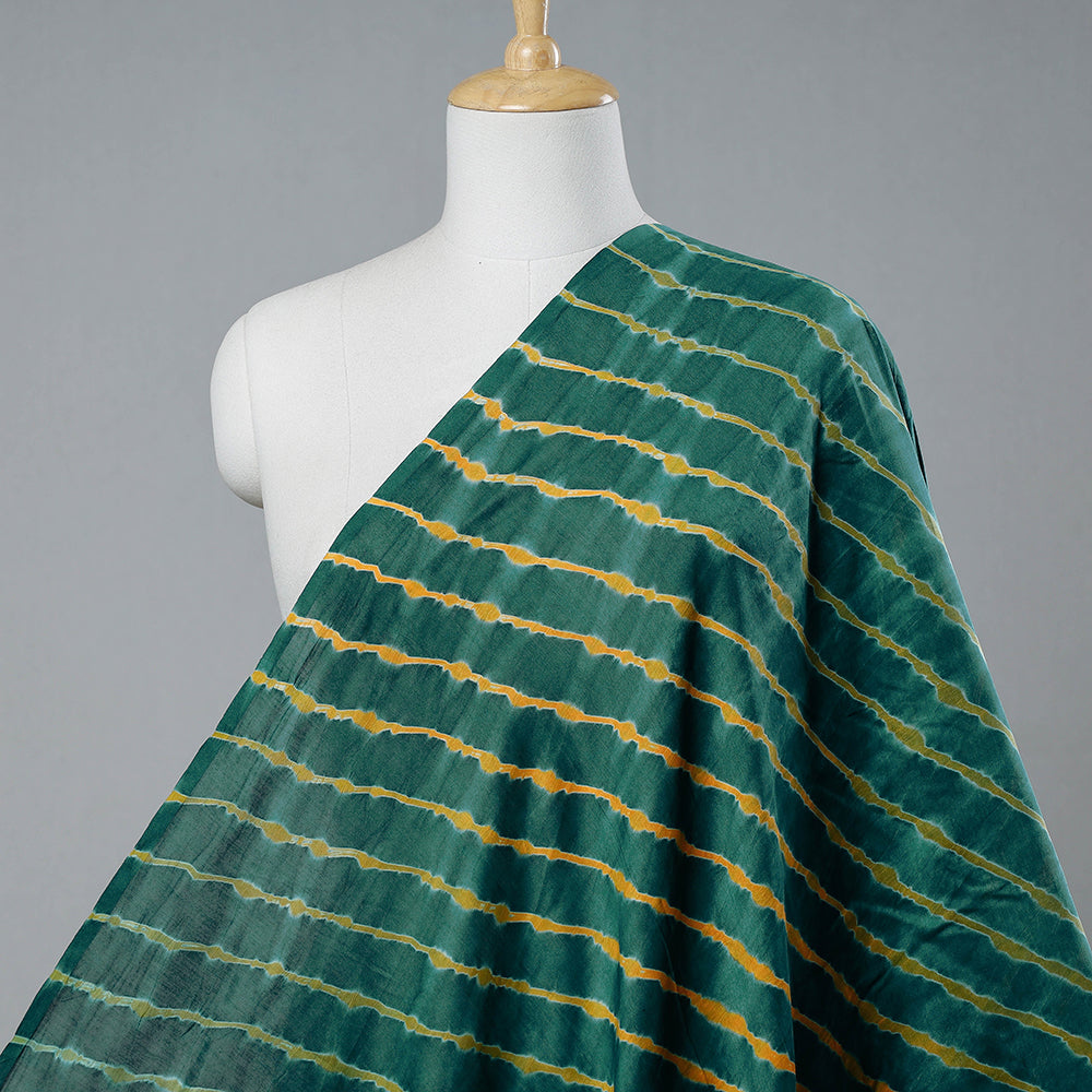 Leheriya Tie-Dye Chanderi Silk Fabric