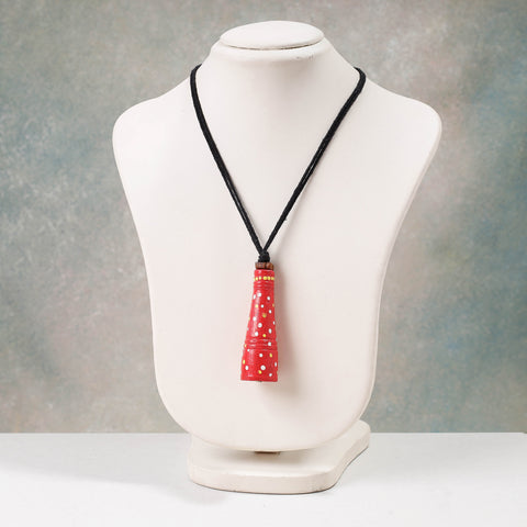 handpainted terracotta necklace