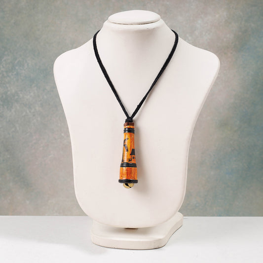 handpainted terracotta necklace