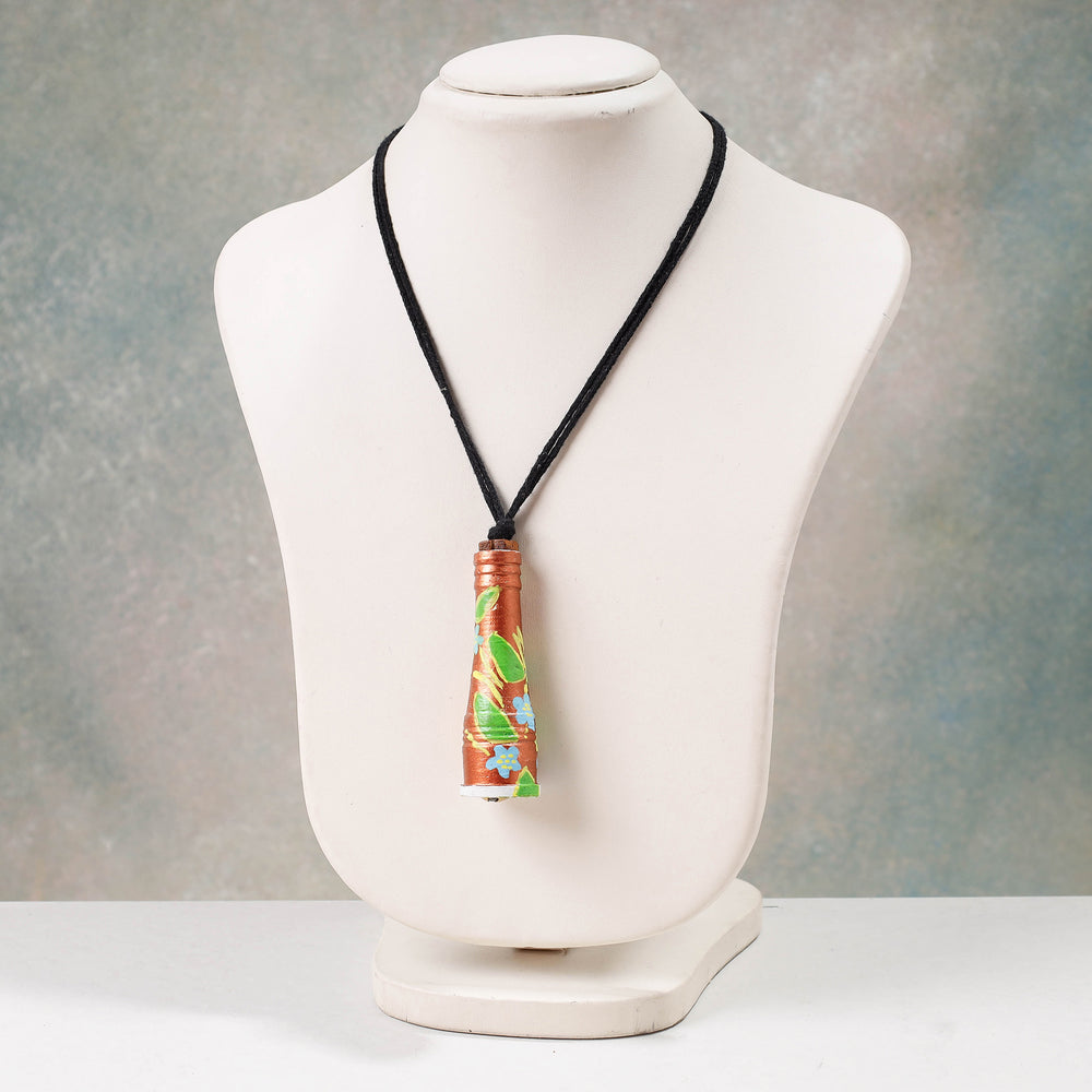 handpainted terracotta necklace