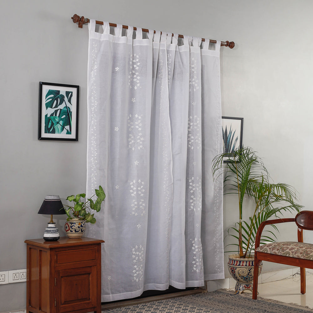 Applique Work Curtain