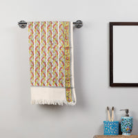  Block Printed Cotton Towel
