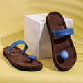 Buy Handcrafted Women's Leather Slippers with Suede Online at iTokri.com