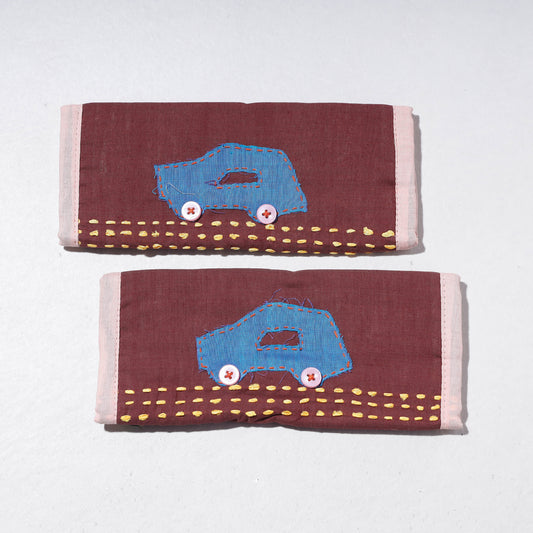 Handmade Fridge Handle/Seat Belt Cover by Jugaad (Set of 2)