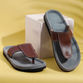  Handcrafted Men's Leather Slippers with Suede Online at iTokri.com