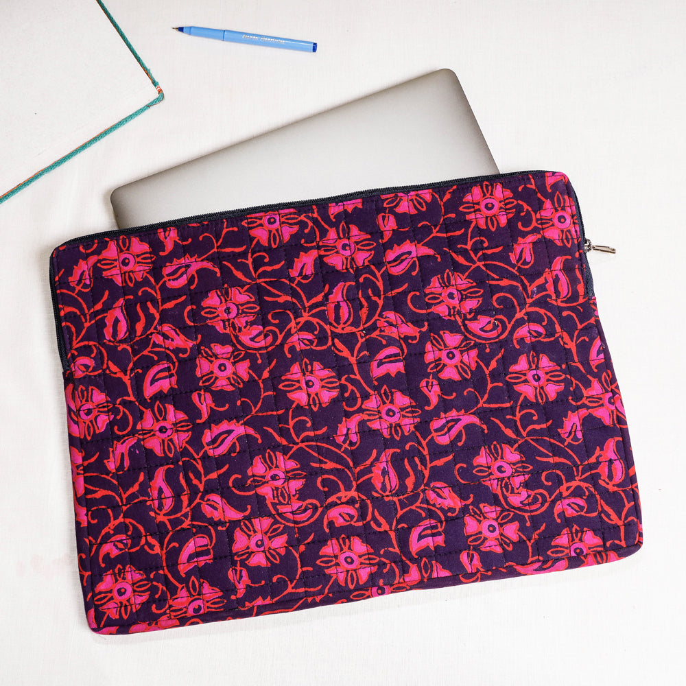 quilted laptop sleeve