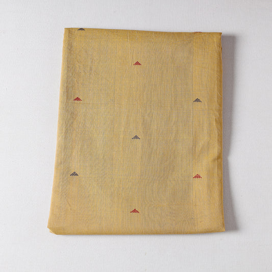 Beige - Godavari Jamdani Pure Handloom Cotton Precut Fabric (2 meter)