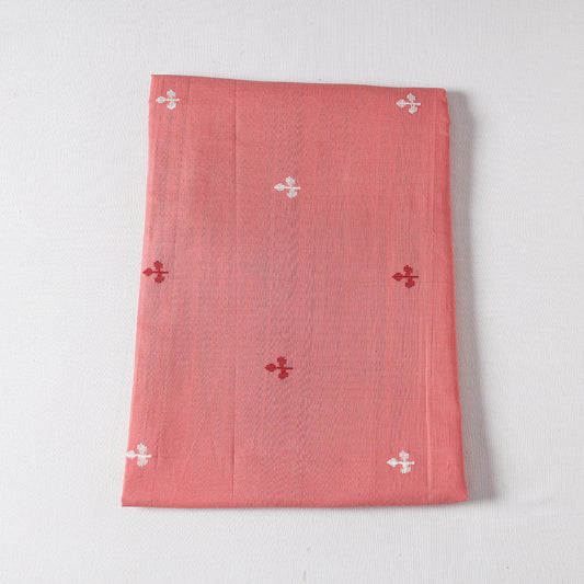 Pink - Godavari Jamdani Pure Handloom Cotton Precut Fabric (1.8 meter)