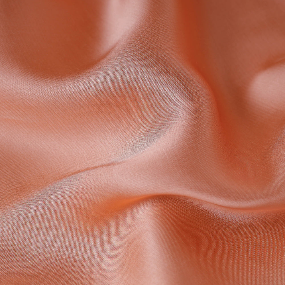 Peach - Pure Modal Silk Plain Fabric