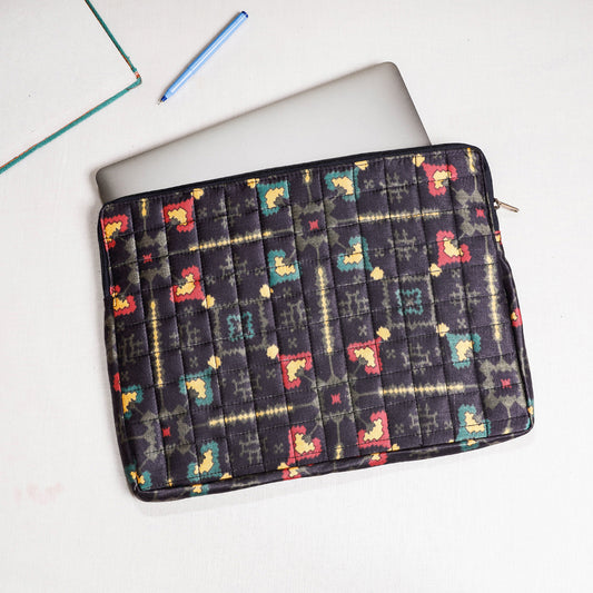 Handcrafted Quilted Laptop Sleeve (10 x 14 in)