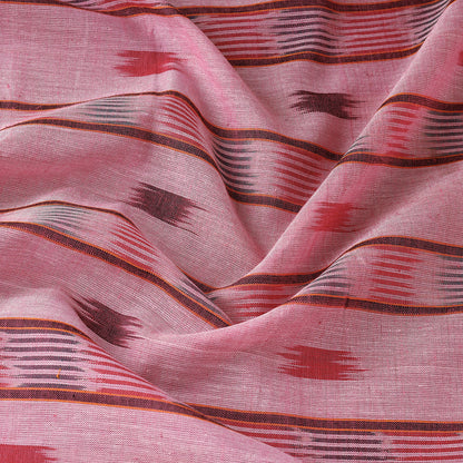 Pink - Sambalpuri Ikat Weave  Handloom Cotton Fabric